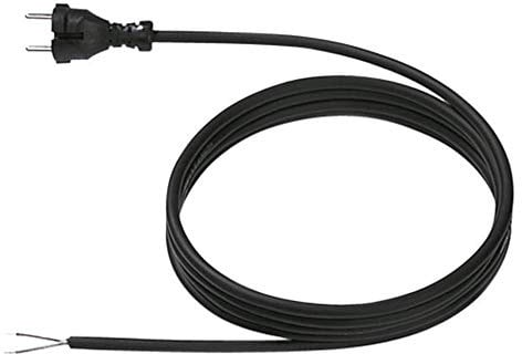 BACHMANN 246.185 Gummi-Zuleitung mit Konturenstecker 3 m schwarz