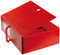 Sei Rota BIG, 200 Box files made of Colpan PVC-covered cardboard, rot