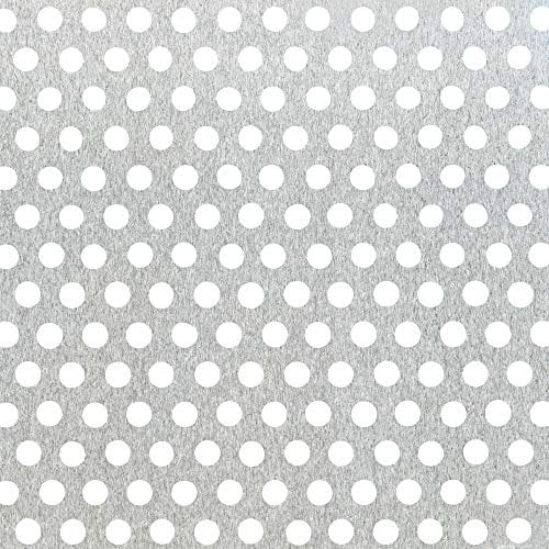 Alberts 464233 Lochblech | runde Lochung | Aluminium, natur | 120 x 1000 x 0,8 mm