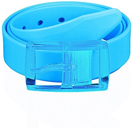 Taffstyle® Unisex Silikon Neon Gürtel kürzbar One Size für Damen / Herren - Aqua