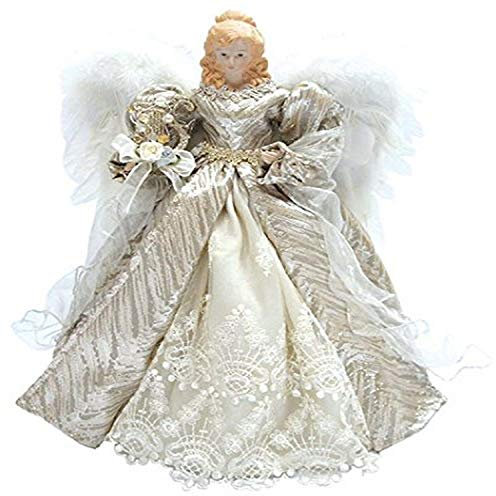 Santa's Workshop 3032 Elegance Engel Baumspitze, 40,6 cm, Silber