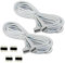 COOLWEST 2er-Pack 2M Verlängerung Anschluss Kabel für LED RGB-Strip 4 pin, Verbinder, geeignet für LED RGB Leiste Streifen