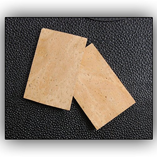 Korkplatten 1,0mm für Holzblasinstrumente Klarinette Saxophon Reparatur Korkplatte portugiesischer Kork zB für S-Bögen oder Klappen 1.0 mm 2 Stück