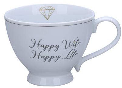 Krasilnikoff Happy Chic Cup, Happy Wife. Happy Life