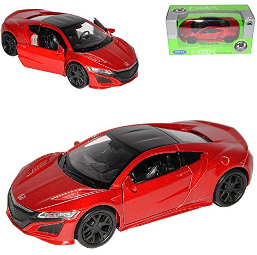 Welly Hon-da Acura NSX Coupe Rot Neues Modell Ab 2016 ca 1/43 1/36-1/46 Modell Auto