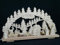 Rudolphs Schatzkiste Schwibbogen mit Rehe an der Futterkrippe und Beleuchtung BxHxT 50x29x7cm NEU Lichterbogen Fensterbogen Spitzbogen Erzgebirge Seiffen Weihnachten Licht Holz Dekoration Beleuchtung