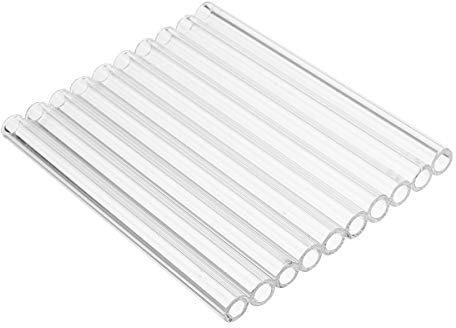 TuToy 10 Stücke 100 X 7 X 1 Mm Länge 100 Mm Außendurchmesser 7 Mm Dicke Wand 1 Mm Borosilikatglas-Blasrohr Lab Factory School Home Tubes