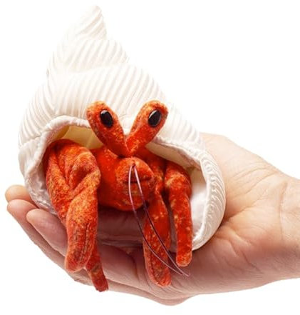 Folkmanis Puppet Mini Hermit Crab 2786 Finger Puppet Mini Hermit Crab