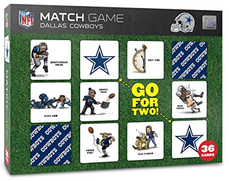 YouTheFan Memory Match Dallas Cowboys Lizenziertes Spiel, Team-Farben, Einheitsgröße