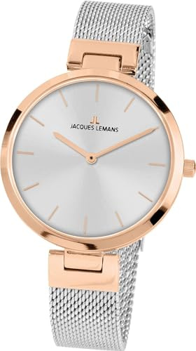 JACQUES LEMANS Damen Analog Quarz Uhr 1-2110K