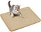 PETTOM Kratzmatte Katze, Kratzteppich Katze, Katzenkratzbretter Sisal rutschfest, Natürlicher Sisalteppich für Katzen (30×40cm, Braun)