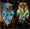 jingxinxin ND LED-Süßer Traumfänger, indische Wanddekoration, Traumfänger, Schlafzimmer-Ornamente, Kunsthandwerk, Hochzeitsgeschenk, für Kinder/Mädchen/Freunde, Blaugrün