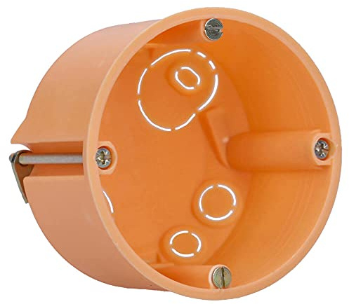 Voxura Hohlwanddose Gerätedose Schalterdose Abzweigdose Orange Unterputz UP HW Ø 68mm 47mm Tiefe flach 100 Stück