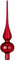 Inge-glas Christbaumspitze 26cm | Weihnachtsbaumspitze aus Glas | Hochwertige Spitze für den Weihnachtsbaum Weihnachten (Weinrot Glanz | Chanti)