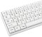Guffercty kred GTSP Japanische weiße Tastenkappen mit 135 Tasten, 65% XDA-Tastenkappen-Set für 60% TKL-Tastatur für Cherry Mx Gateron Kailh Switch 87/68/64/104 mechanische Tastatur (Minimalistisch