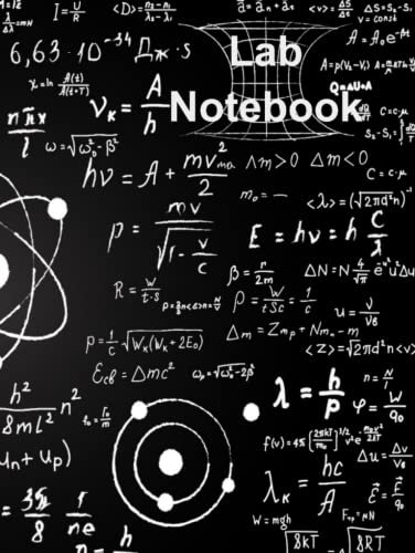 Lab Notebook: Laboratory Notebook for Students Graduate Student Researchers Lab Techs | Half 5 x5 Quad Half Blank | 8.5 x 11 inches