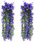 wocpvm 2 unids 70CM Planta Artificial Hiedra Artificial Flores Artificiales Exteriores para Oficina, Decoración del Hogar, Fiesta De Jardín En Casa, Boda Azul Oscuro