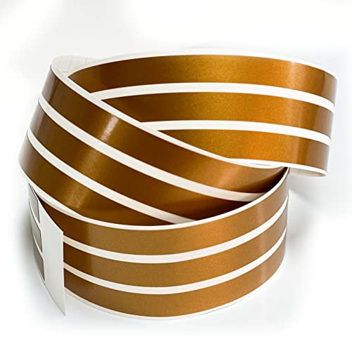 Folie Auto Scheinwerfer Böser Blick Stripes Kupfer Strich - Lines für Autoscheinwerfer (Kupfer)