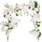 Pfingstrosen Girlande, Deko Blumen Künstlich, Kunstblumen Girlande, Tischstange Dekostange, Blumen Girlanden, Blumengirlande für Tür, Hochzeit, Party, Wand, Heimdekoration (Elfenbein)