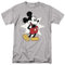 Cotton Soul Disney Mickey Mouse Retro Star Mens T Shirt, Grey Heather, XLG