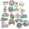 G-RUI 18 Stück/Set zum Aufbügeln, verschiedene bestickte Blumen-Patches für Kleidung, DIY, Bügelbilder, Applikationen für Rucksack, Abzeichen, Kleidung, Dekoration