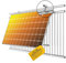 Avoltik Balkonkraftwerk Halterung Balkon ECKIG für alle Solarpanel-Größen I Solarmodul Halterung aus robustem Aluminium für ECKIGE Geländer I Balkonkraftwerk Befestigung Winkel senkrecht