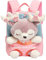 TopGlory Personalisierte Name Netter Kleinkind Rucksack, Mädchen Rucksack Puppe Gefülltes Tier Plüsch Rucksack Vor Kindergarten Geschenke