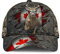 501 Angeln Hüte Jagd Kanada Camo Stolzer Kanadischer Hirschbock Geschenkidee 3D Gedruckt Grau Unisex Baseballkappe Leicht Abwaschbar Vintage Baseballmütze Für Wander Sport