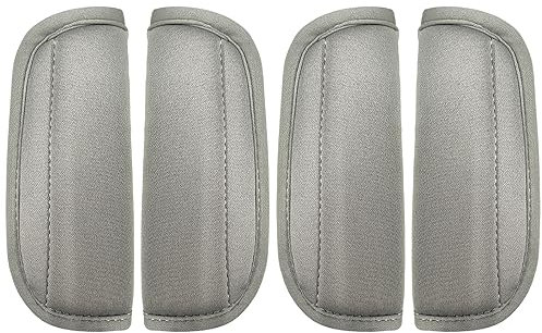 4-Graue Sicherheitsgurt-Schulterpolster, Bequeme Verpackung Für Kinderwagen, Sicherheitsgurtbezüge, Atmungsaktive Schulterpolster, Hautfreundlich Und Weich, Vielseitig Für Alle Jahreszeiten.