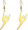 Amaxer Gymnastik Ohrringe für Mädchen Turner Geschenke Herz Gymnastik Schmuck Inspirierende Gymnastik Team Geschenke Statement Dangle Drop Ohrringe Schmuck Geschenk (Gymnastik Styling 9-G)