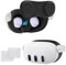 CloudValley Lens Protector for Meta Quest 3 Accessories, with Anti-Dusk Mask, [2+1] HD Clear Camera Tempered Film Protective Glass for VR 2023