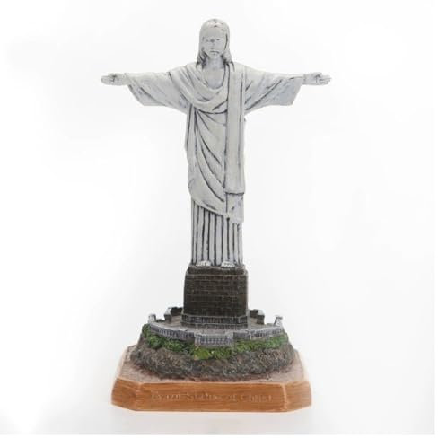 Lllunimon Christus Die Erlöserstatue Brazil Rio De Janeiro Christus Figur, Harzhandwerk Skulptur Wahrzeichen Gebäudemodelle Souvenirs Sammlerstücke Geschenke