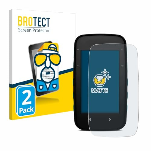 BROTECT Schutzfolie für CompeGPS TwoNav Cross Plus | 2 Stück Entspiegelnder Displayschutz Made in Germany Matte Displayschutz-Folie Anti-Reflex Anti-Fingerprint Einfache Montage