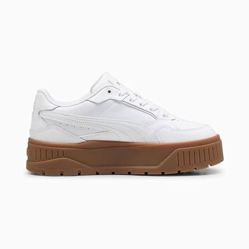 PUMA Damen Karmen II Idol Sneaker, Puma Weiß-Puma, weiß-puma, Gold, 10