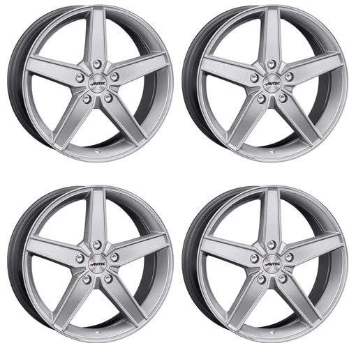 4x AUTEC Felgen Alufelgen DELANO 7.5x17 ET35 5x112 Hyper Silber kompatibel mit Audi A3 S3 A4 S4 A6 A8 Q3 TT A5 A7 Q5 Q2 SQ2