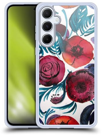 Head Case Designs Offizielle Mai Autumn Violetta Blumiger Garten Gel Handyhülle Hülle [Militärischer Schutzgrad] Kompatibel mit Samsung Galaxy A55 5G