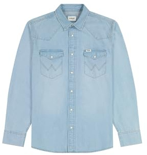 Wrangler Men's Western Shirt, Authentic Tint, XL