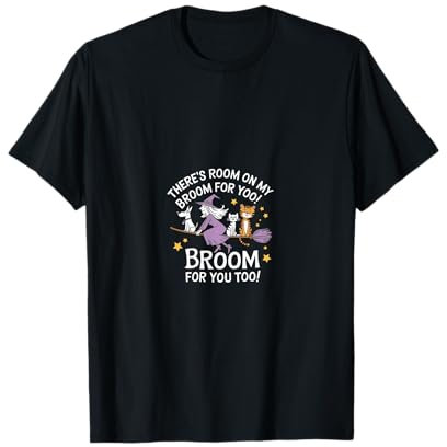 Halloween There's Room On My Broom For You Too Teacher T-Shirt