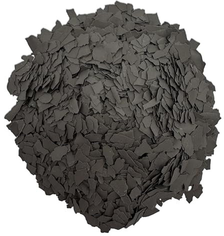 CAIRCON Farbchips für Bodenbeschichtung – Dekochips für Epoxid, PU & Acrylat Bodenfarbe – Dunkelgrau 1Kg
