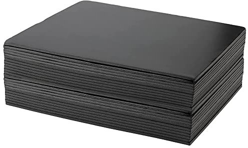 Tablero de espuma， Paquete de 20 tableros de espuma negros, tablero de respaldo de núcleo de espuma de poliestireno grueso grande de 15,7X11,8 pulgadas, tablero central for carteles(300*400*4.5mm)