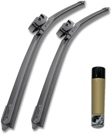 2x Scheibenwischer AEROECO geeignet für Tesla Model S Bj. ab 2011 + Schaum Reiniger