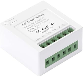 Mini Interruttore Smart Switch Wireless 10A Compatibile con Tuya per Automazione Domestica Smart
