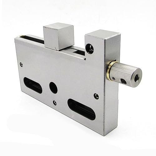 YiAndeli CNC Draht EDM Hochpräziser Schraubstock, 0-100mm Rostfreier Stahl Schraubstock, Manuell Tischklammern Backenöffnung Drahtschneidegerät Für Kleine Werkstücke Silver,1