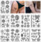 9 Feuilles Tatouages Temporaires pour Femmes Inde Tatouages Temporaires Ventre Sexy Dentelle Imperméables Tatouage Taille Faux Autocollants Tatouage pour Femmes et aux Filles Césarienne Cicatrice Tail