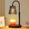 Smoke Grey Candle Warmer Lamp Electric Melter with Dimmable Light Timer Adjustable Warmer Height Flameless Wax Heater for Home Decor Scented Candles Gift Idea 2 Bulbs