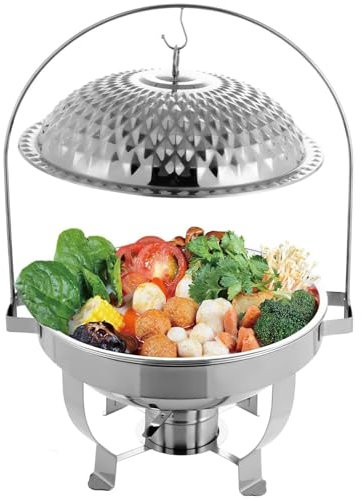 Scaldavivande da buffet in acciaio inox, scaldavivande commerciale con gancio per feste ed eventi