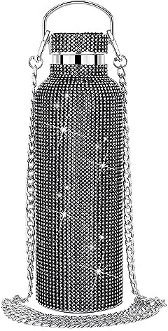 Regalo festa Bottiglia d ' acqua con diamanti scintillanti Tazza con glitter Bottiglia termica in acciaio inossidabile Bottiglia d ' acqua riutilizzabile Diamante