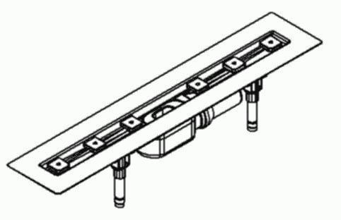 Dallmer – Kanal Ceraline F 1000 mm, DN 50