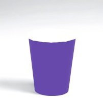 Novelties Direct Purple 9oz Paper Cup