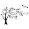 WallStickersDecal® - Adesivo da parete in PVC, rimovibile, a forma di albero con rami incurvati e cornici porta foto